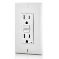 thumbnail image 2 of Leviton Gfnt1-W Leviton Smartlockpro Réceptacle Duplex Résidentiel 2 Pôles avec Led Nema Blanc 5-15R 125 Volts 15 Ampères, 2 of 4