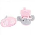 thumbnail image 5 of Hudson Baby Infant Girl Trapper Hat, Mitten and Bootie Set, Pink Gray Elephant, 12-18 Months, 5 of 7