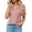 Pink, variant on MOSHU Blouses for Women Casual Chic V Neck Womens Tops Summer Dressy Chiffon Shirts