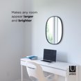 thumbnail image 2 of Umbra Hub Oval Wall Mirror,Black, 2 of 6