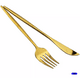 thumbnail image 2 of Juego de cubiertos de acero inoxidable 24 Piezas Color dorado BLOOSOM, 2 of 4