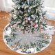 thumbnail image 1 of Xihbxyly Dias de Estreno Falda de Navidad de 48 Pulgadas, Árboles de Navidad, Copos de Nieve, Decoración Navideña Suave, Falda de Árbol de Navidad de Copos de Nieve a Cuadros, Acebo, 1 of 6