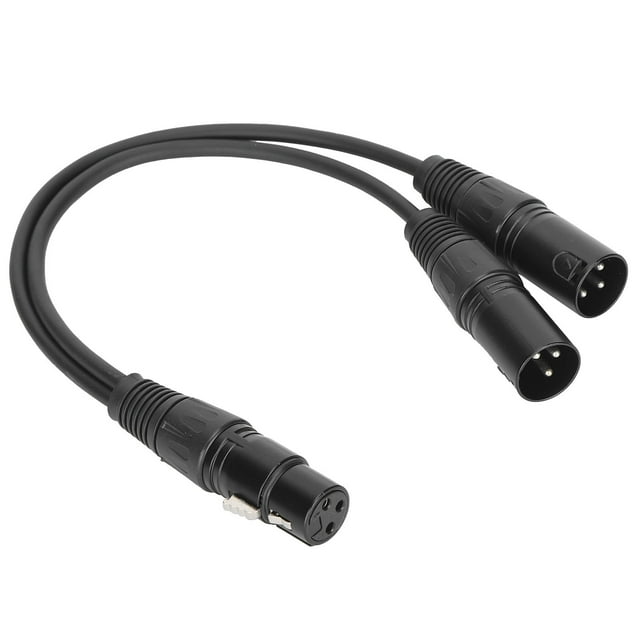 Cable XLR hembra a doble XLR macho Cable de audio XLR Cable XLR hembra a macho Cable de conexión de hembra a micrófono JORINDO JD6069 XLR Hembra a Dual XLR Macho Cable YType Splitter Audio Micrófono C LHCER NONE