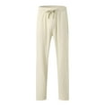 thumbnail image 5 of BKQCNKM Sweatpants for Men Mens Sweatpants Male All Matching Breathable Solid Color Drawstring Multi Pocket Trousers Sweatpants, Khaki XL, 5 of 7