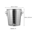 thumbnail image 2 of HAMPPLIES 1Pack Metal Beverage Tub with Double Handles for Drinks Gatherings and Nightclubs 23X23X22.5CM, 2 of 8