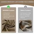 thumbnail image 6 of Aoodor 10' x 13' Gazebo Curtain Set Protecting Privacy Side Walls 4 Panels, Curtain Only - Light Coffee and Coffee, 6 of 10