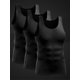 thumbnail image 4 of TFixol Camiseta sin mangas de compresión para hombre, paquete de 3 chalecos ajustados de secado rápido que absorben la humedad, 4 of 8