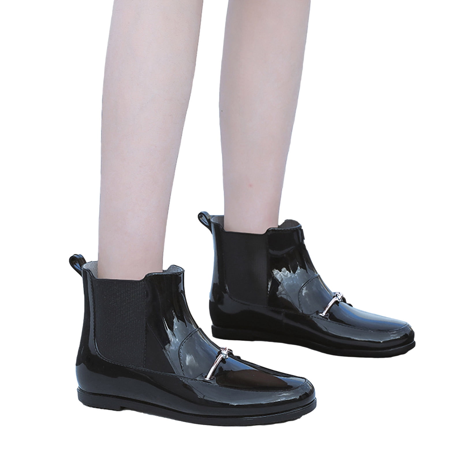 Summer Saving Clearance AXXD Rain Boots,Work Shoes Women Duck Boots Snow Boots For Women Flat Mid-Calf 2024 Ladies Women Shoes For Clearence