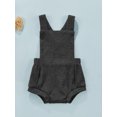 thumbnail image 2 of Kiapeise Baby Boys Girls Sleeveless Romper, Cute Solid Color Backless Strap Bodysuit One Piece Outfit, 2 of 9