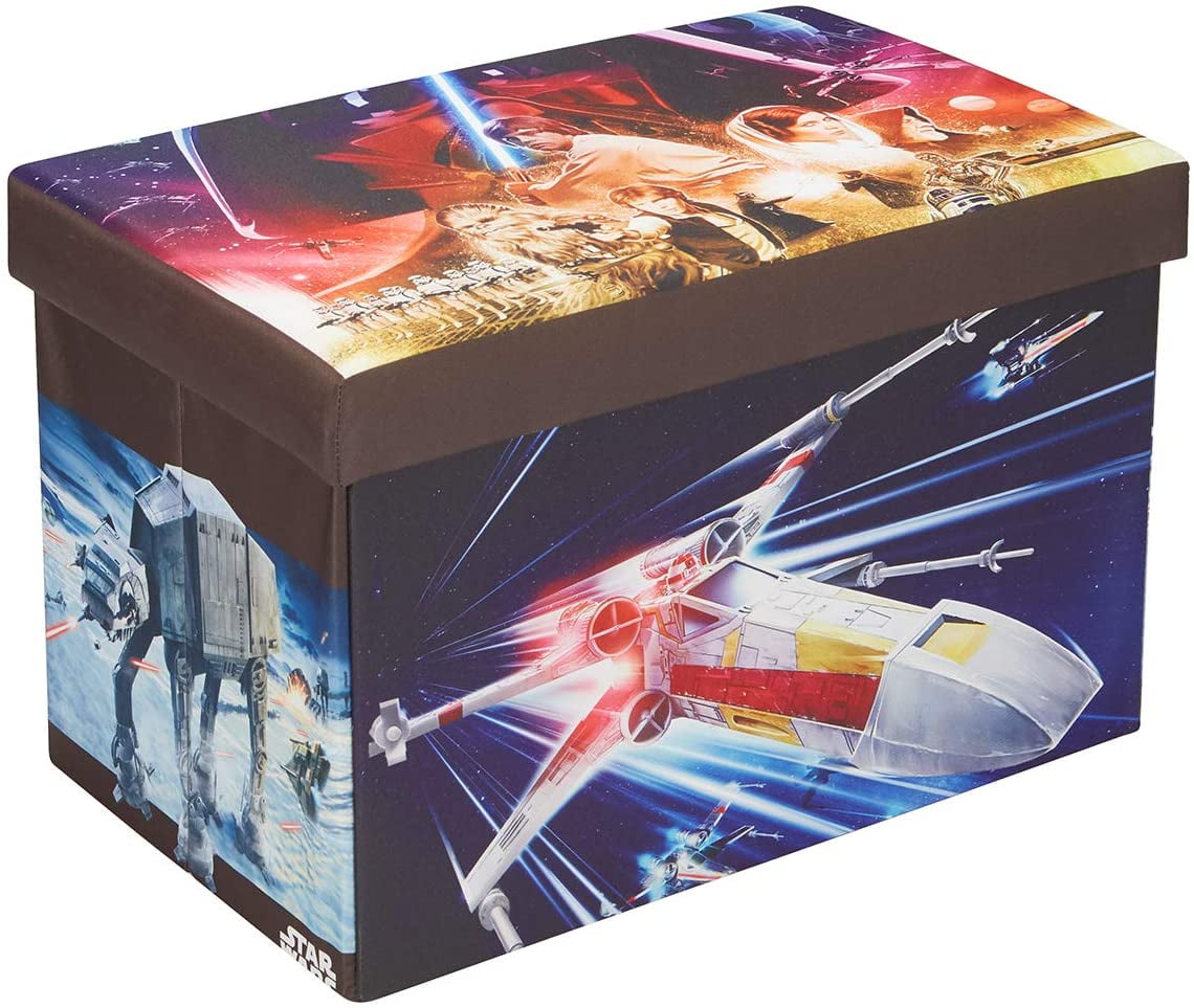 Star Wars Storage Bench Box with Tray, 24" Celebrating the Saga Folding