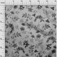 thumbnail image 3 of oneOone Polyester Spandex Light Gray Fabric Tropical Quilting Supplies Print Sewing Fabric By The Yard 56 Inch Wide, 3 of 4