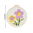thumbnail image 3 of Coarse Yarn Poke Embroidery DIY Material Package Flower Series Style Poke Music, 3 of 6