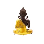 Lord Buddha Brass Statue - Blessing Buddha Idol for Garden, Puja, Home Mandirs, Gifts by Pooja Bazar 12 x 6.5 x 10 In