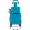 Spa Blue Polyester Rolling Shopping Trolley