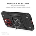thumbnail image 4 of FIEWESEY for iPhone 15 Case,for iPhone 15 Pro Case,for iPhone 15 Plus Case,for iPhone 15 Pro Max Case,Military Grade Shockproof Hard Back Ring Stand Armor Case for iPhone 15 Pro(Black), 4 of 7