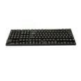 thumbnail image 3 of Juego de teclas de 132 teclas de PC transparente Bling Bling Altura mate ergonómicas personalizadas para Teclado mecánico letras negras transparentes y verdes, 3 of 12