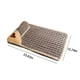thumbnail image 3 of Alfombra de cama para perro para jaula | Forro impermeable reversible gris | Soporte firme de 23.6"x15.7" | Funda extraíble lavable a máquina | Almohadilla térmica para mascotas medianas y grandes |, 3 of 6