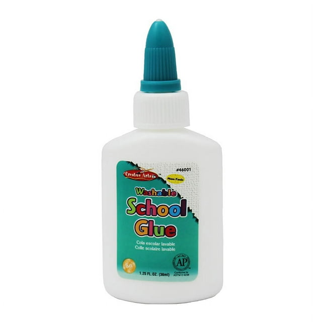 Creative ArtsTM Colle Scolaire Polyvalente, Certifiée Ap, Bouteille de 1,25 Oz., Blanc