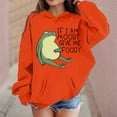 thumbnail image 2 of SRZYMJ Girls Long Sleeve Hooded Pullover Soft Graphic Print Casual Sweatshirt Comfortable Everyday Wear Playful Outerwear For Children, 2 of 5