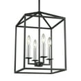 thumbnail image 3 of Newhouse Lighting Medium Four Light Hall / Foyer Hanging Modern Light Fixture, Satin Bronze, 3 of 7