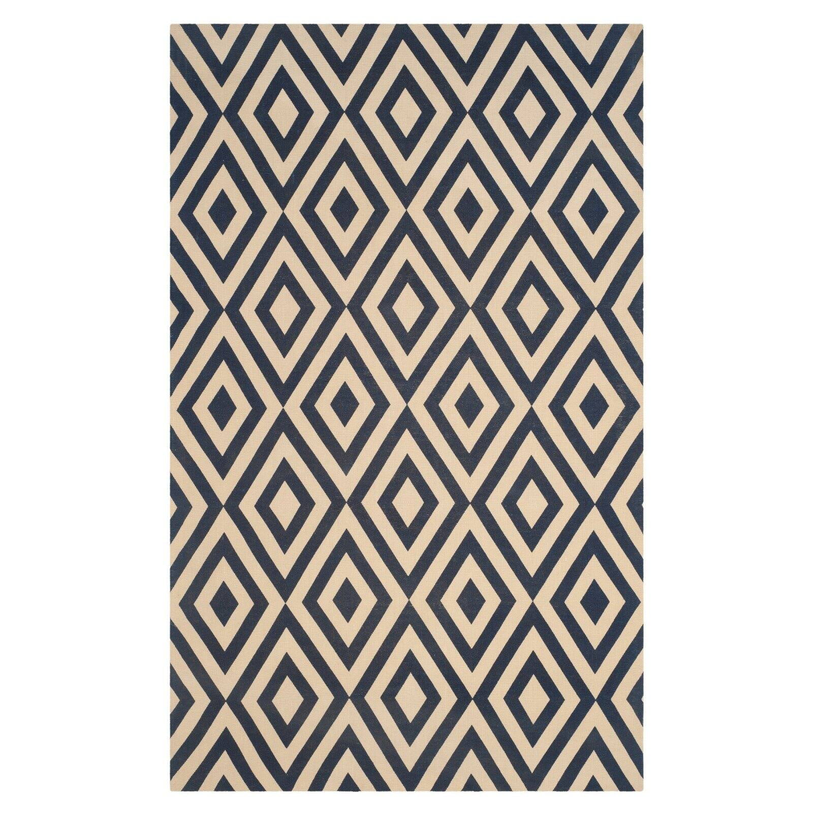 Navy Safavieh Cedar Brook Collection CDR238G Handmade Jute Area Rug Ivory 8' x 10' Navy Safavieh Cedar Brook Collection CDR238G Handmade Jute Area Rug Ivory 8' x 10'