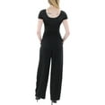 thumbnail image 2 of Bar III Womens Petites Pleated Smocked Wide Leg Pants, 2 of 2
