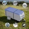 thumbnail image 3 of SHELTUSE RV Cover for 30-33FT Travel Trailer Cover Upgraded 7 Layers Heavy Duty Top Camper Cover Windproof Toy Hauler Cover with Tongue Jack Cover, Green, 3 of 7