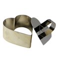 thumbnail image 2 of DIY Stainless Steel Mousse Cake Ring Mold Flower Heart  Square Shape Layer Slicer Cookie Cutter, 2 of 4