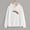 White, variant on TAIAOJING Women's Hoodies Sport Pullover Fashion Long Sleeve With Pocket Rainbow Print Pullover Blouse Tunic Top Sweatshirt