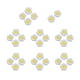 thumbnail image 4 of 30 Piezas Parches de apliques de flores Baoblaze Bordados de colores mezclados gris, 4 of 8