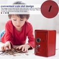 thumbnail image 2 of Hucha metálica roja con forma de caja fuerte y llave, 2 of 5