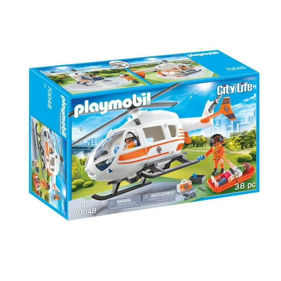 Playmobil Helicoptère de secours 70048