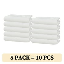 (5 pack) 3D Air Fabric Waterproof Pillow Protectors with Zipper, Pillow Covers Set of 2 Zippered Pillow Case Pillow Encasement Soft Breathable ( Standard, Square)