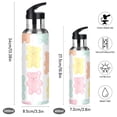thumbnail image 2 of Yayeee 20oz Insulated Water Bottle Double Wall Stainless Steel with Flip Straw Lid, Cute Gummy Bears Pattern, 2 of 7