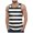 Summer_tank top386-Black, variant on Men's Fitness Vest Sleeveless Stripedcolor Matching Casual Summer Casual Vest,Sizes 3XL