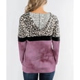 thumbnail image 4 of Sudadera con capucha de manga larga para mujer, diseño elegante con bolsillos, perfecta para el hogar, los viajes y la oficina. Púrpura, talla S. Sudadera con capucha con estampado de, 4 of 6