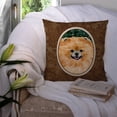 thumbnail image 3 of Caroline's Treasures SS8725PW1414 Pomeranian Fabric Decorative Pillow, 14Hx14W, multicolor, 3 of 4