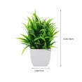 thumbnail image 2 of UPGRATOR 3Ud Plantas Falsas Pequeñas De Con Realistas Y Macetas Negras, 2 of 6
