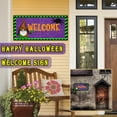 thumbnail image 2 of Halloween Ornament Welcome Sign Decorative Vintage Wall Hanging Home Garden, 2 of 6