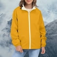 thumbnail image 4 of Breezora Womens Color Block Wind Resistant Lightweight Jacket Water Repellent Utility Anorak Jacket L Size Yellow, 4 of 9