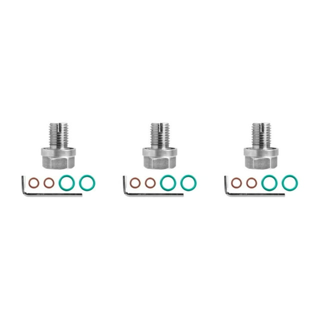 Thinsony 1/2/3/5 Thread Repair Kit - 304 Stainless Steel For Easy Installation Stainless Steel Self Tapping Oil Plug Easy To Repair M12.1X1.5 3PCS
