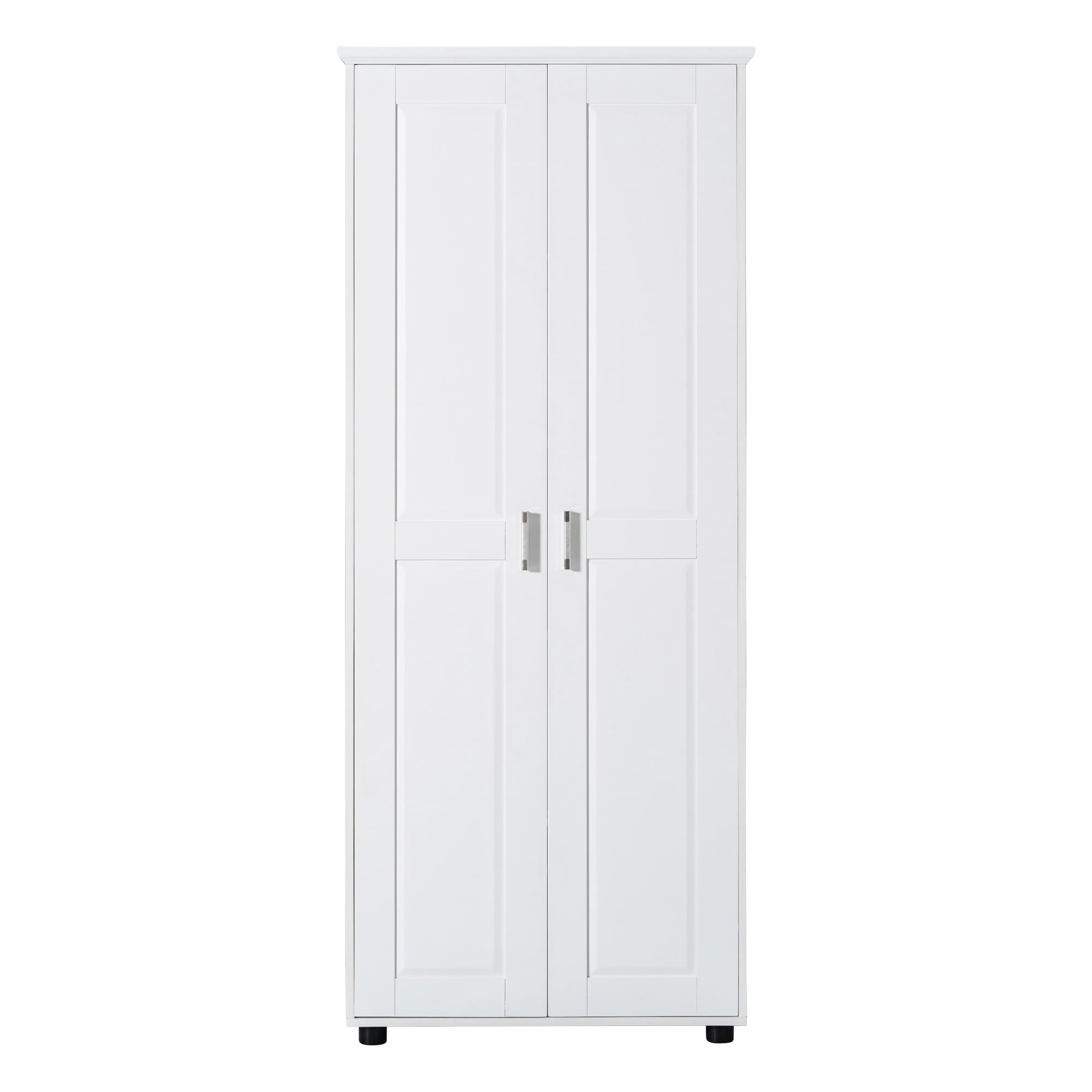 UBesGoo Bathroom Storage Cabinet with Two Doors for Bathroom, Office, Adjustable Shelf, White