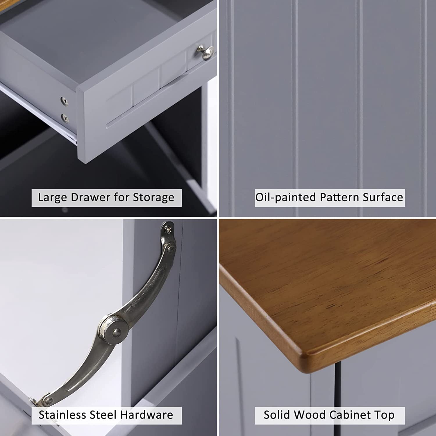 Kigoty Trash Cabinet, 10 Gallon Tilt Out Wood Trash Canbinet Garbage Hamper Pet Proof for Kitchen, ray