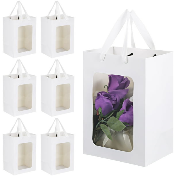 FELTECHELECTR 20 bolsas transparentes para regalos, ramos, regalos, embalajes, papel, recuerdos de fiesta.