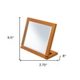 thumbnail image 3 of Walnut Finish Rectangle Adjustable Vanity Mirror, 3 of 7
