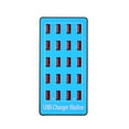 thumbnail image 1 of Cargador Irfora Cargador inteligente USB con adaptador de alimentación de 20 puertos de la estación de carga de compatibilidad universal para uso familiar y de oficina Irfora Cargador, 1 of 2