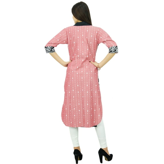 Bimba Women Printed Rayon Collar Neck Kurti Designer Ladies Kurta Tunic