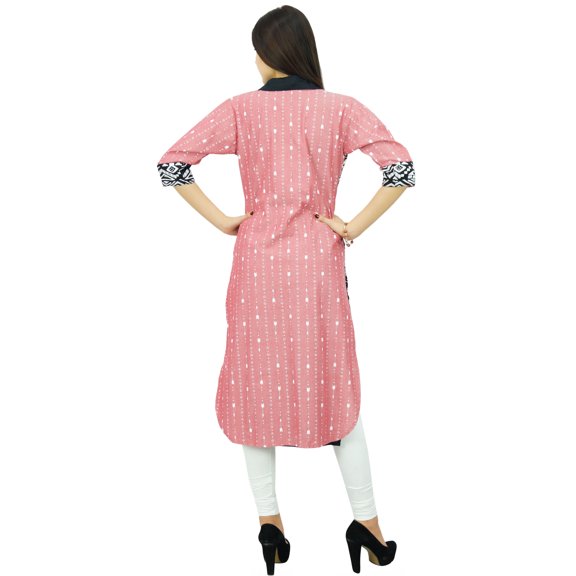 Bimba Women Printed Rayon Collar Neck Kurti Designer Ladies Kurta Tunic