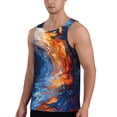 thumbnail image 2 of Disketp Galactic Dog Swirls Art Men's Workout Tank Tops Sleeveless Gym Shirt Quick Dry Fitness Bodybuilding Sleeveless T Shirt-Large, 2 of 7