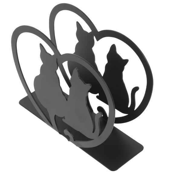 BESTOYARD Napkin Organizer Iron Cat Shaped Modern Table Decoration for Home Users 1Pcs